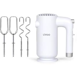 Batidora eléctrica - LIVOO - 250 W - 5 velocidades y función turbo - Blanco Batidora eléctrica - LIVOO - 250 W - 5 velocidades y función turbo - Blanco
