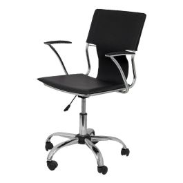 Piqueras Y Crespo Silla Bogarra Giratoria Brazos-F Chasis Cromado Tapizado Similpiel Negro Piqueras Y Crespo Silla Bogarra Giratoria Brazos-F Chasis Cromado Tapizado Similpiel Negro