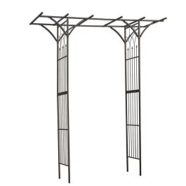 Arco recto doble - NATURE - Metal - Negro - 114x66xH232 cm Precio: 174.49999996. SKU: B1HAKK52LX