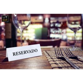 Placa Acrílica Reservado 15x5 cm - My Bar (24 Unidades) Placa Acrílica Reservado 15x5 cm - My Bar (24 Unidades)