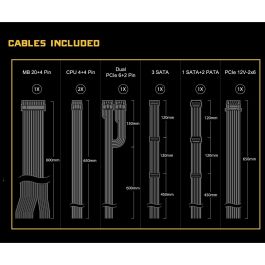 ASRock CL-750G Fuente Alimentación 750W 80 PLUS Gold ATX 120mm Active PFC PCI-E 5.1 (12+4pin)x1, PCI-E (6+2 pin)x4