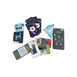 Space Cowboys Unlock! Mini El gato de Schrödinger Juego de Cartas Escape Room Cooperativo con App | 1-6 Jugadores | 10+ Años Space Cowboys Unlock! Mini El gato de Schrödinger Juego de Cartas Escape Room Cooperativo con App | 1-6 Jugadores | 10+ Años