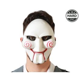 Máscara blanca de asesino con expresión intensa para disfraz de psicópata o villano. Perfecta para Halloween o películas de terror. Precio: 0.90000042. SKU: B1C3VEGALL