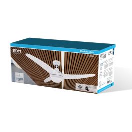 Ventilador de techo modelo egeo. color blanco. potencia: 60w aspas: ø122cm con mando a distancia edm