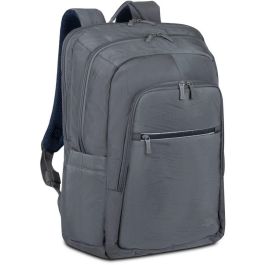 Rivacase Alpendorf 7569 Mochila urbana para portátil 17.3" gris de poliéster reciclado, resistente al agua