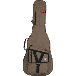 GATOR Softcase Guitarra Acústica Transit Marrón - Funda Protectora Acolchada para Guitarras Acústicas