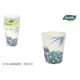 Vaso de Cartón Tropic 250 cc - Pack de 10 - Algon (24 Unidades) Precio: 17.69000035. SKU: B1BK36N3V9