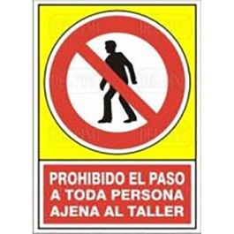 DUVER Señal Prohibido el Paso a Toda Persona Ajena al Taller, Plástico 420x297mm Precio: 9.5000004. SKU: B14CQDKPLP