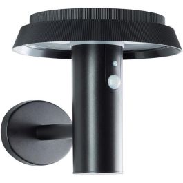 Brilliant BRI4004353437823 Aplique de Exterior Alvero LED y Solar con Detector de Movimiento, 4 W, Negro, Metal y Plástico Brilliant BRI4004353437823 Aplique de Exterior Alvero LED y Solar con Detector de Movimiento, 4 W, Negro, Metal y Plástico