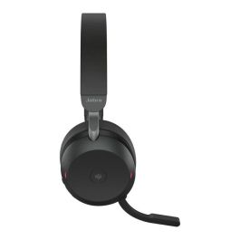 Jabra Evolve2 75 - Headset Inalámbrico y Alámbrico On-Ear Bluetooth para Llamadas/Música, Color Negro