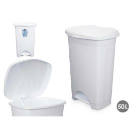 Papelera de Pedal Plástico 50L Blanco - Arte Regal 43x64x33 cm (3 Unidades) Precio: 46.49999992. SKU: B1DNNFYM3F