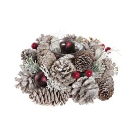 Portavelas Navideño DKD Home Decor (19 x 19 x 9 cm) Portavelas Navideño DKD Home Decor (19 x 19 x 9 cm)