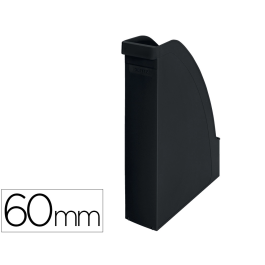 Leitz Revistero Recycle Plástico Lomo 60 mm Negro 78x308x278 mm Fabricado con 98% Plástico Reciclado Apto para A4 Precio: 9.5000004. SKU: B1A8LCTLEW