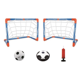 Lexibook Disco de Fútbol Flotante Luminoso de Espuma con 2 Porterías, 1 Balón y Bomba Recargable