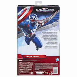 Hasbro HASF93015L0 Figura de lujo Marvel Studios Capitán América Un mundo feliz 12 Pulgadas