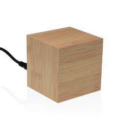 Reloj-Despertador Versa Madera MDF Minimalista 6,4 x 6,3 x 6,4 cm Reloj-Despertador Versa Madera MDF Minimalista 6,4 x 6,3 x 6,4 cm