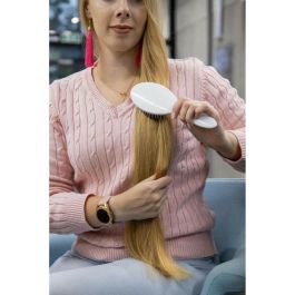 Ilū Cepillo para Pelo Fácil Desenredar Ovalado con Cerdas de Nailon Ionizado, Antiencrespamiento para Cabello Largo/Medio 1 unidad