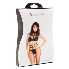 Conjunto de Lencería S Pleasures Negro (Talla única) Precio: 25.4999998. SKU: B15BJLEEF7