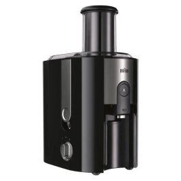 Braun Centrífuga J500 MultiQuick 5 - 900W, Sistema Prensado Rápido, Chimenea 75mm, 2 Velocidades, Negro
