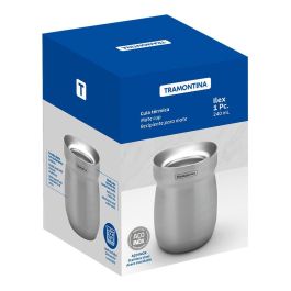 Tramontina Recipiente para Mate de Acero Inoxidable 240 ml