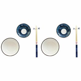 Sushi Oriental DKD Home Decor Azul Blanco 29.5 x 7.3 x 34 cm Set de 8 Precio: 18.98974. SKU: S3025747