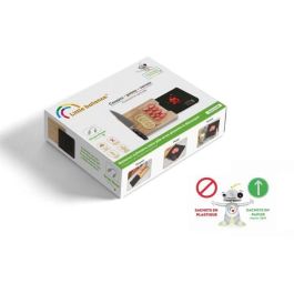 Little Balance Balanza de Cocina Chef 5kg/1g con Tabla de Cortar de Bambú y Carga USB