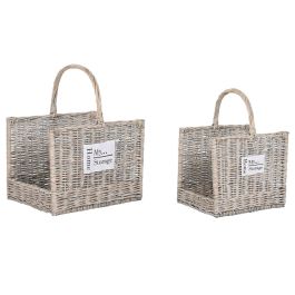 Soporte para Leña Home ESPRIT Natural Mimbre 47 x 35 x 54 cm Precio: 45.50000026. SKU: B1EWRVYHCD