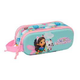 Safta Portatodo Doble 3D Gabby's Dollhouse 21x8x6 cm para Niños