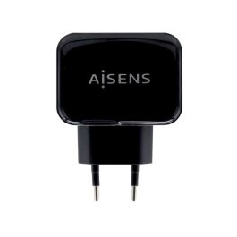 Aisens Cargador USB 17W 5V-3.4A 2X USB-A con Control AI Negro Precio: 4.79000038. SKU: S5622703