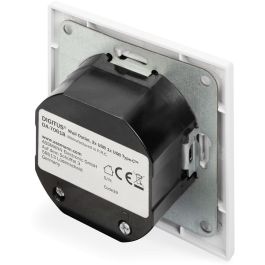 Digitus Caja de Carga para Empotrar con 2 USB A y 1 USB Type-C, Blanco