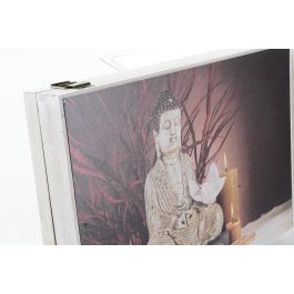 DKD Home Decor Tapa Contador de Estilo Oriental con Buda Multicolor de MDF 31.5x46.5x6 cm (2 Unidades)