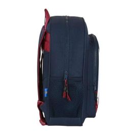 Mochila Escolar F.C. Barcelona Azul Granate (32 x 38 x 12 cm)
