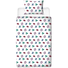 Playstation PLA3700891712521 Juego de Cama Reversible Microfibra 140 x 200 cm + 1 Funda de Almohada 63 x 63 cm