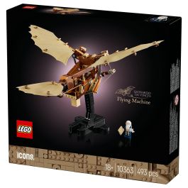 LEGO ICONS 10363 Máquina Voladora de Leonardo da Vinci, Juego Construcción, 493 Piezas, 18+ Años