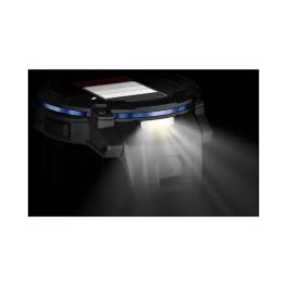 Garmin Instinct 3 Reloj Inteligente con Pantalla AMOLED de 45 mm, GPS, Caja de Aluminio y GFRP, Correa de Silicona Intercambiable Negro/Azul Bolt, Resistencia al Agua 10 ATM