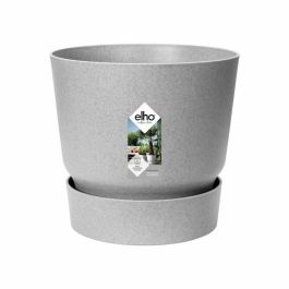 Elho Maceta redonda Greenville 47 para Exterior - Ø 47xH 44,1cm - Plástico reciclado efecto Hormigón Gris - Resistente Heladas con Depósito Agua Integrado Elho Maceta redonda Greenville 47 para Exterior - Ø 47xH 44,1cm - Plástico reciclado efecto Hormigón Gris - Resistente Heladas con Depósito Agua Integrado