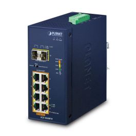 Planet Switch industrial 8 puertos PoE Gigabit 10/100/1000T 802.3at + 2 SFP 100/1000X Precio: 281.49999988. SKU: B1HPR53R9E