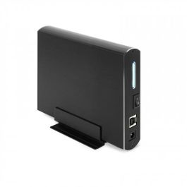 TooQ TQE-3531B Caja Externa para Disco Duro 3.5", USB 3.1 Gen 1 (5 Gbps), hasta 8 TB, SATA I/II/III, UASP, Aluminio Negro