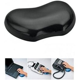 Fellowes Reposamuñecas Gel Flexible Crystal Negro - Resistente a Manchas, Superficie Ideal para Ratón