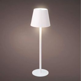 Lumineo Lámpara LED de Mesa Recargable Interior, Blanca, 27 cm, 90 lm, Batería 3600 mAh Lithium, Cargador USB-C