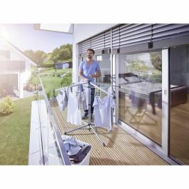 Leifheit 82500 Tendedero de Ropa LinoPop-Up Plegable Compacto 14m de Tendido Fácil Apertura con una Mano Ideal Balcones y Campamento 3.5 kg