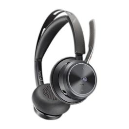 HP Voyager Focus 2 UC Auriculares Inalámbricos USB-C/A Certificados para Microsoft Teams, Oficina/Centro de Llamadas, Negro
