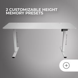 Mesa de Escritorio Mars Gaming MGDERGOPRO160W Blanco 160 x 60 cm