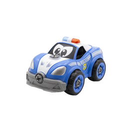 Silverlit Construye Mi Coche de Policía RC AAAOS97168, Coche Teledirigido con Tecnología Follow-me, a Partir de 2 Años