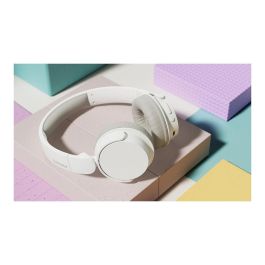 Philips TAH3209WT Auriculares Inalámbricos Bluetooth Blancos con Micrófono y 25 Horas de Reproducción
