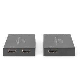 Digitus Kit Extensor HDMI 4K/60Hz 70m para Cat6/6a/7/8 - Transmisor/Receptor con HDMI 2.0 HDCP 2.2 Negro