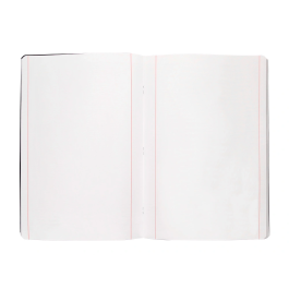 Liderpapel Libreta A4 Tapa Blanda 80 Hojas 60gr Liso con Doble Margen Negra
