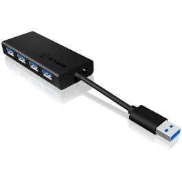 ICY BOX IB-AC6104-B Hub USB 3.0 de 4 puertos