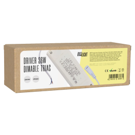 BX3 LIGHT Driver LED ABT-18-24X2W 24W TRIAC Dimmable, Salida Constante 600mA, 45-84VDC, Clase II, para Downlights y Paneles