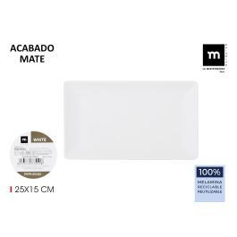 Bandeja Melamina Mate White 25x15x2 cm La Mediterranea (12 Unidades) Precio: 33.7900002. SKU: B1275S8FWD